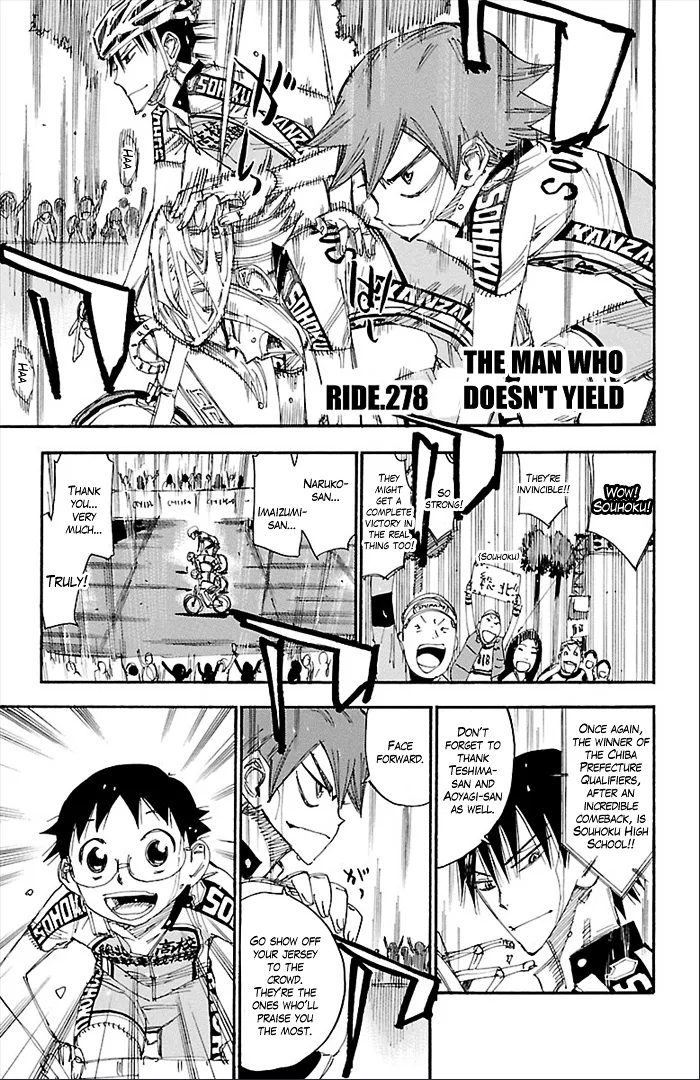 Yowamushi Pedal Chapter 278 page 1