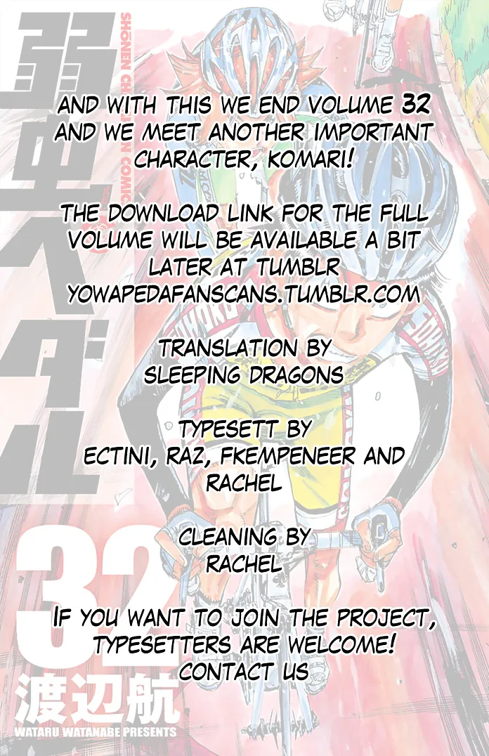 Yowamushi Pedal Chapter 278 page 19