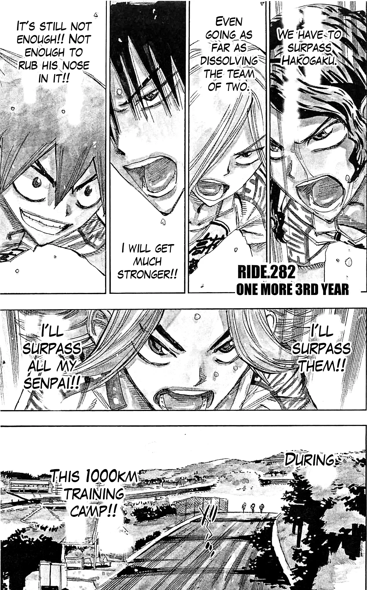 Yowamushi Pedal Chapter 282 page 1