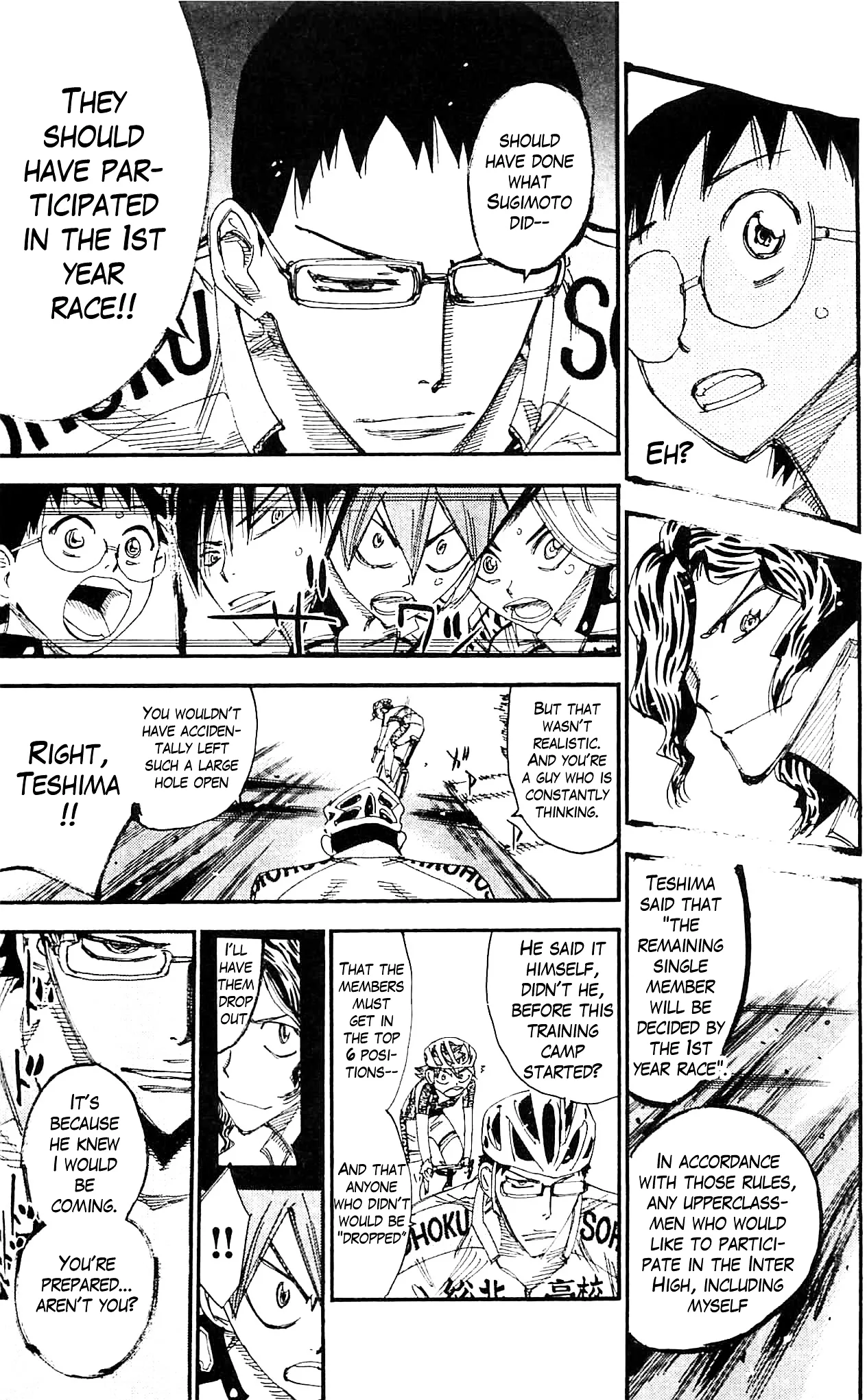 Yowamushi Pedal Chapter 284 page 3