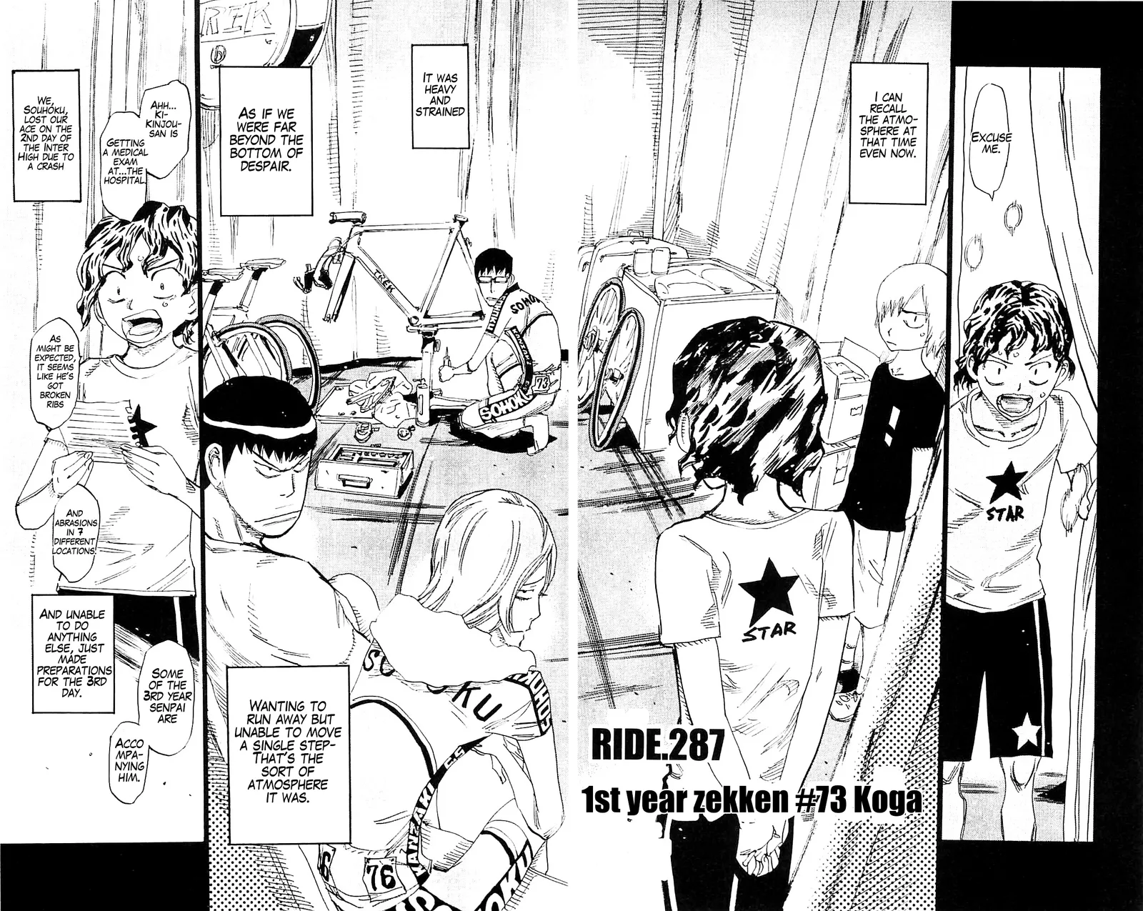 Yowamushi Pedal Chapter 287 page 4