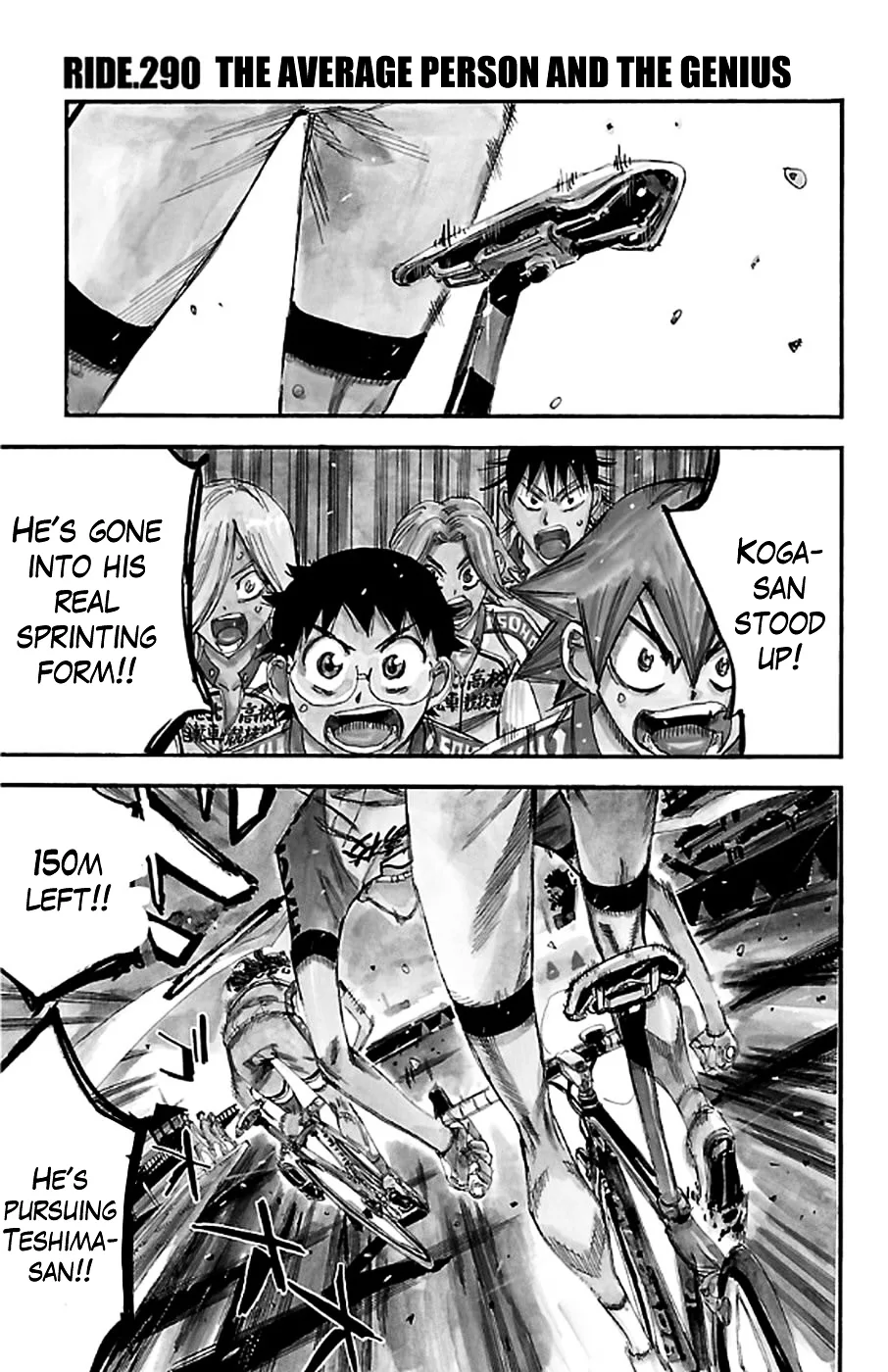 Yowamushi Pedal Chapter 290 page 1