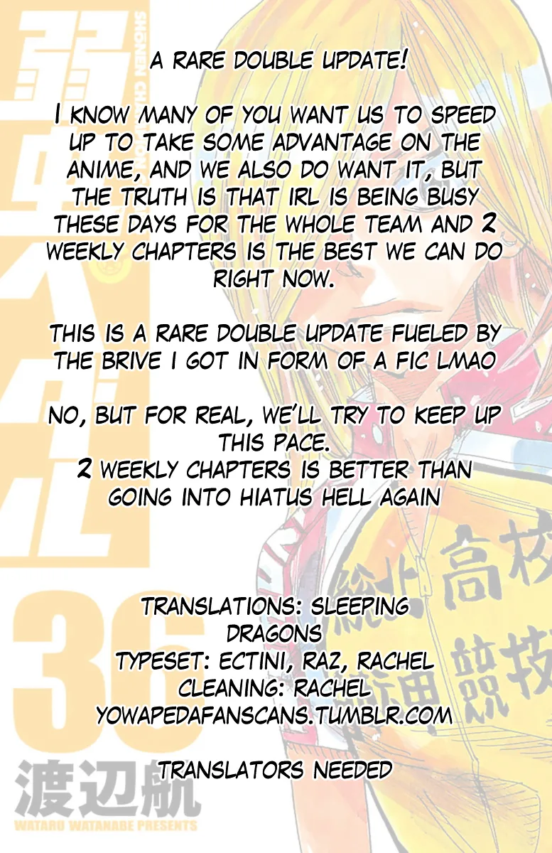 Yowamushi Pedal Chapter 306 page 26