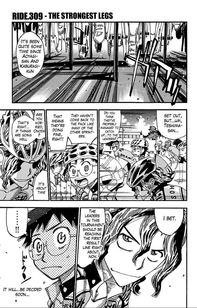 Yowamushi Pedal Chapter 309 page 1