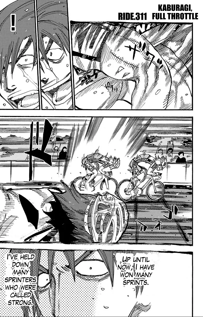 Yowamushi Pedal Chapter 311 page 1