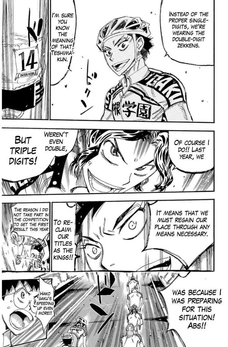 Yowamushi Pedal Chapter 313 page 15