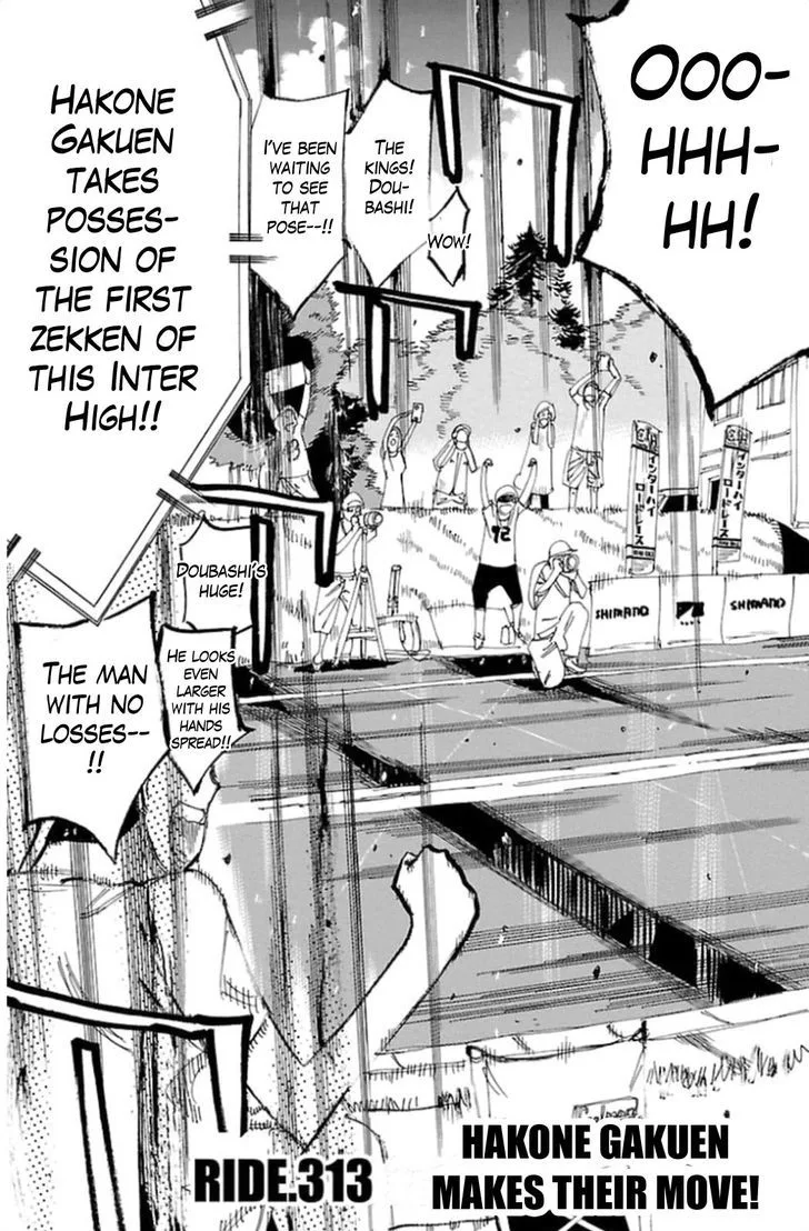 Yowamushi Pedal Chapter 313 page 3