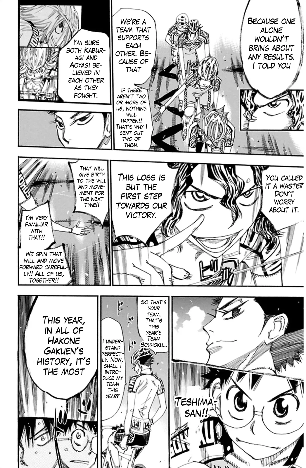 Yowamushi Pedal Chapter 314 page 19