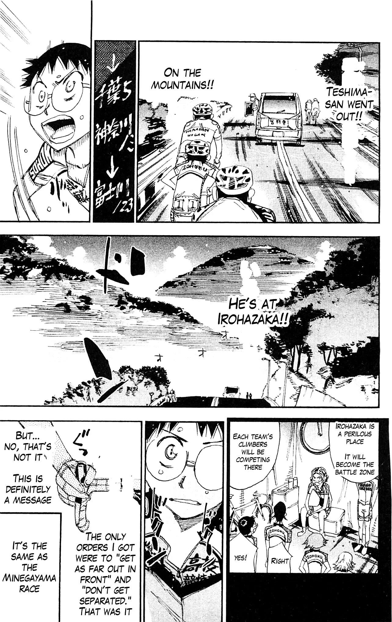 Yowamushi Pedal Chapter 321 page 10