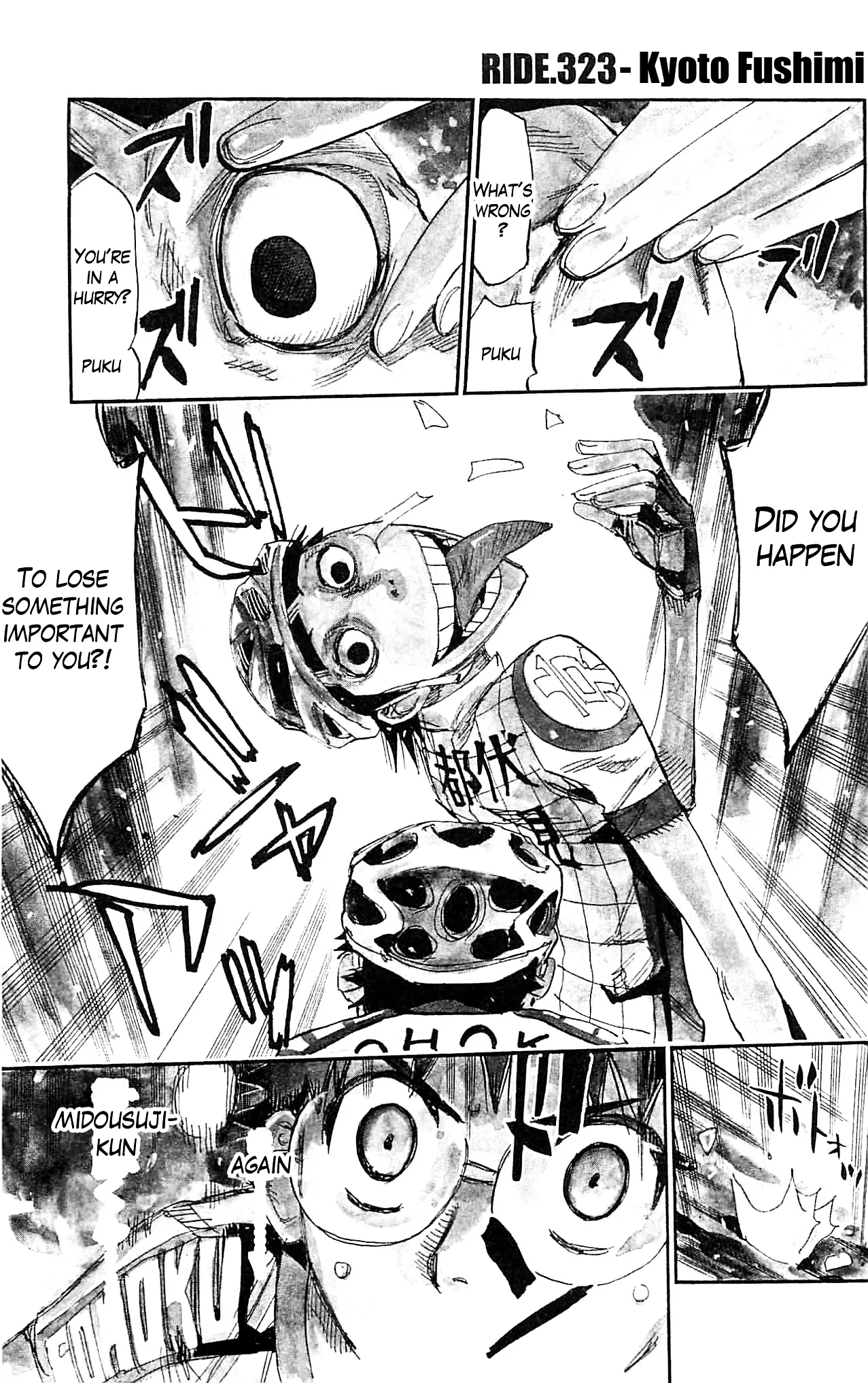 Yowamushi Pedal Chapter 323 page 1