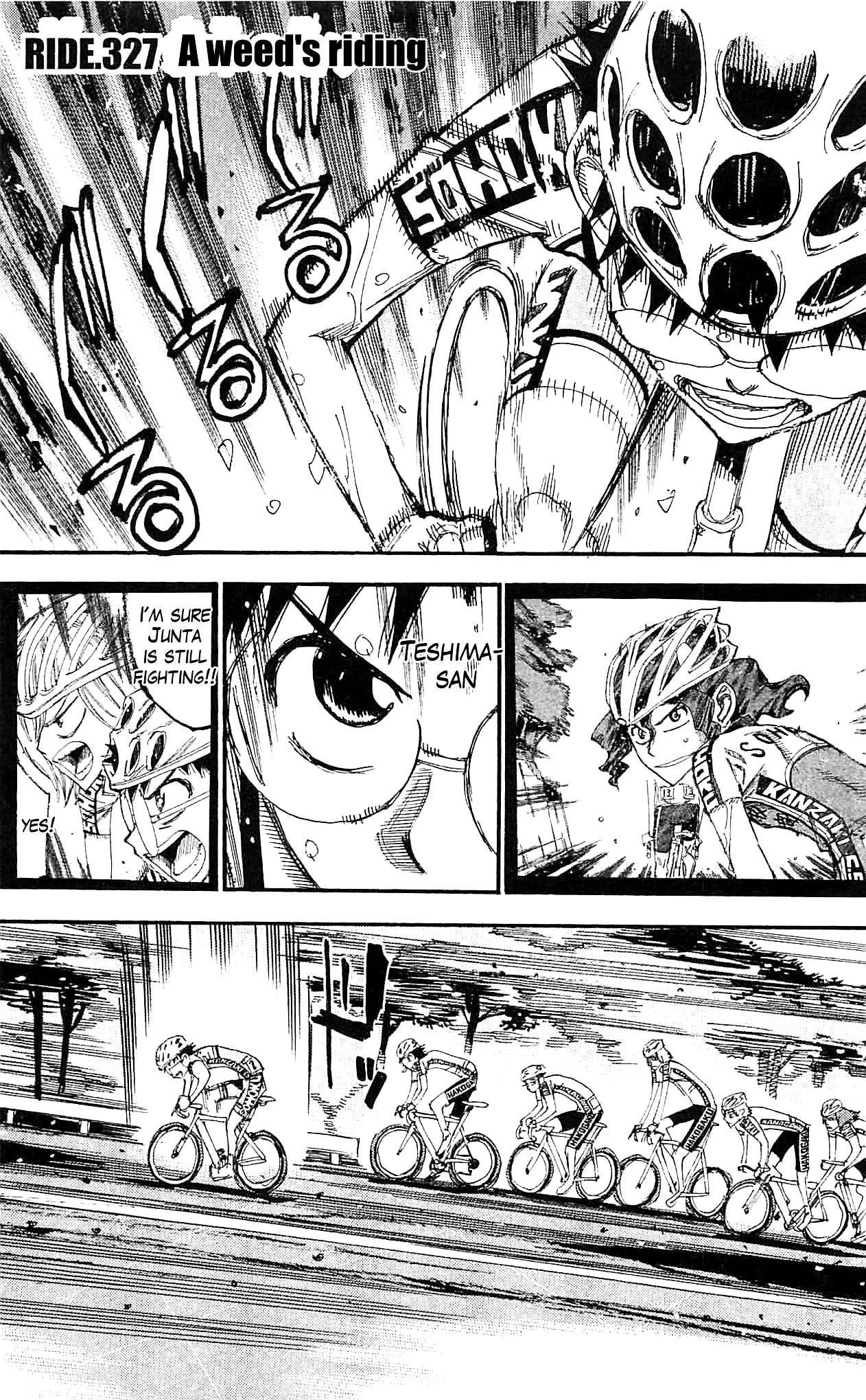 Yowamushi Pedal Chapter 327 page 1