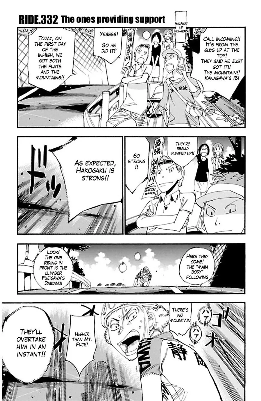 Yowamushi Pedal Chapter 332 page 1