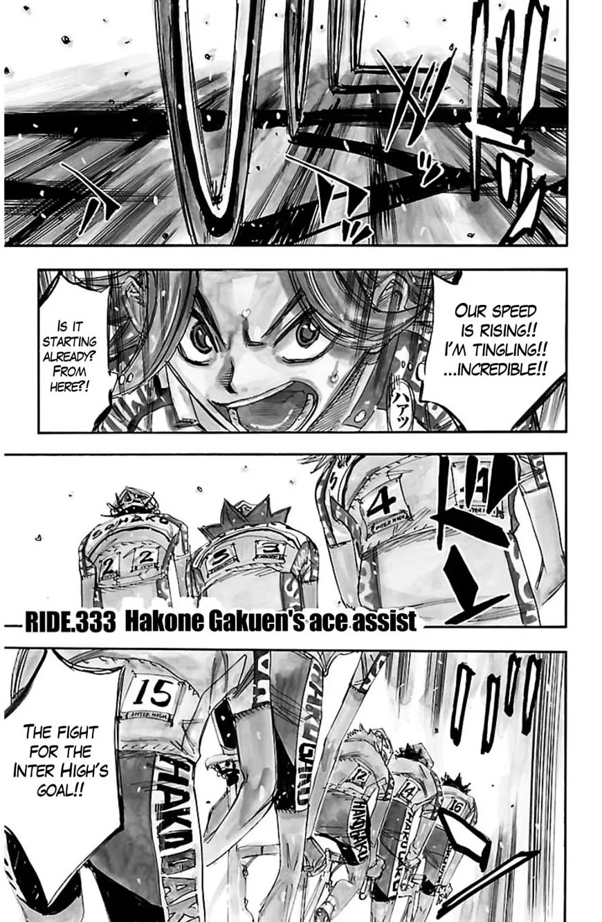 Yowamushi Pedal Chapter 333 page 1