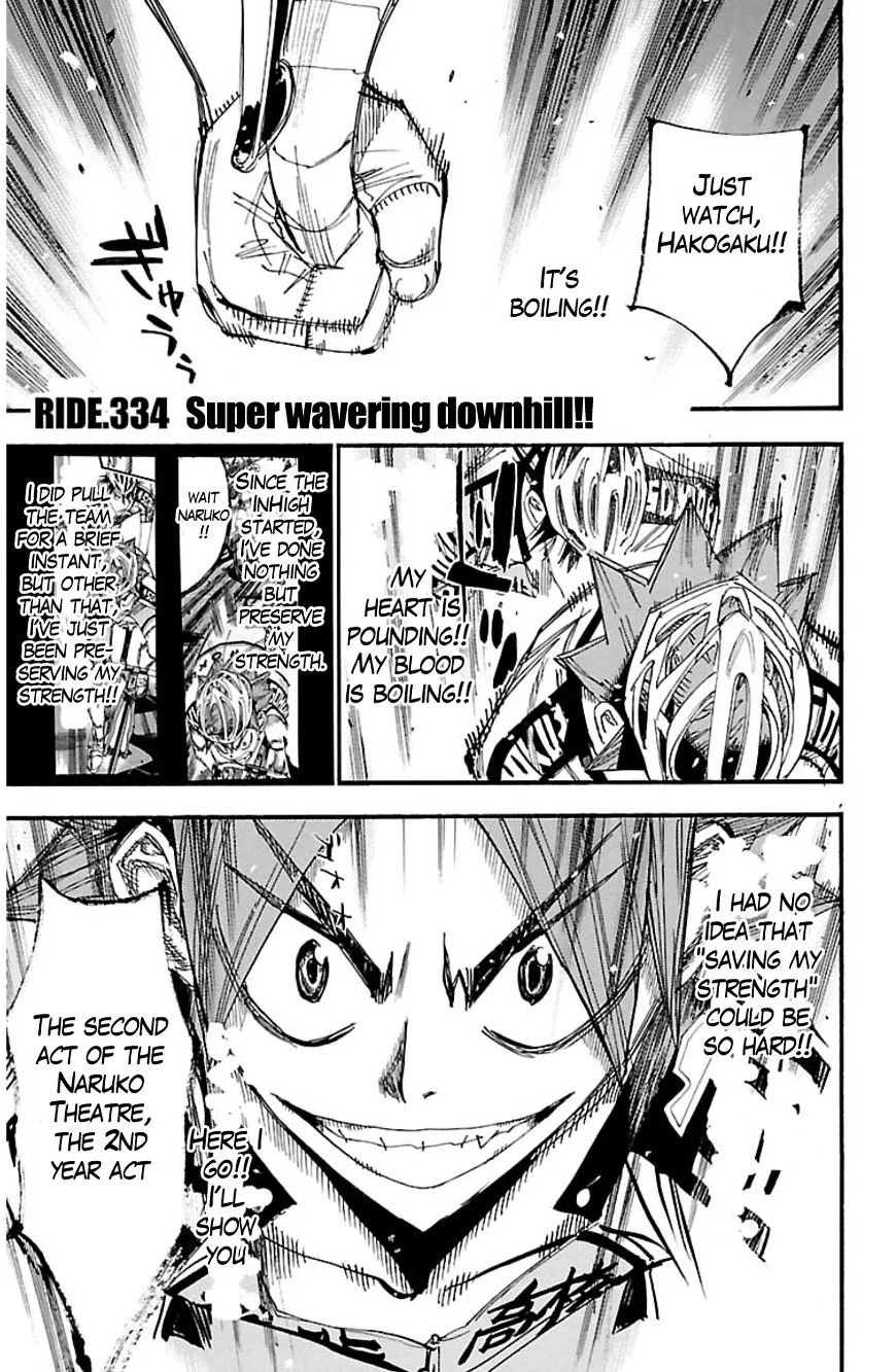 Yowamushi Pedal Chapter 334 page 1