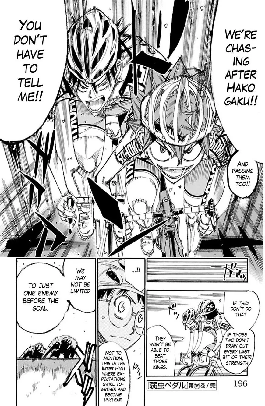 Yowamushi Pedal Chapter 337 page 18