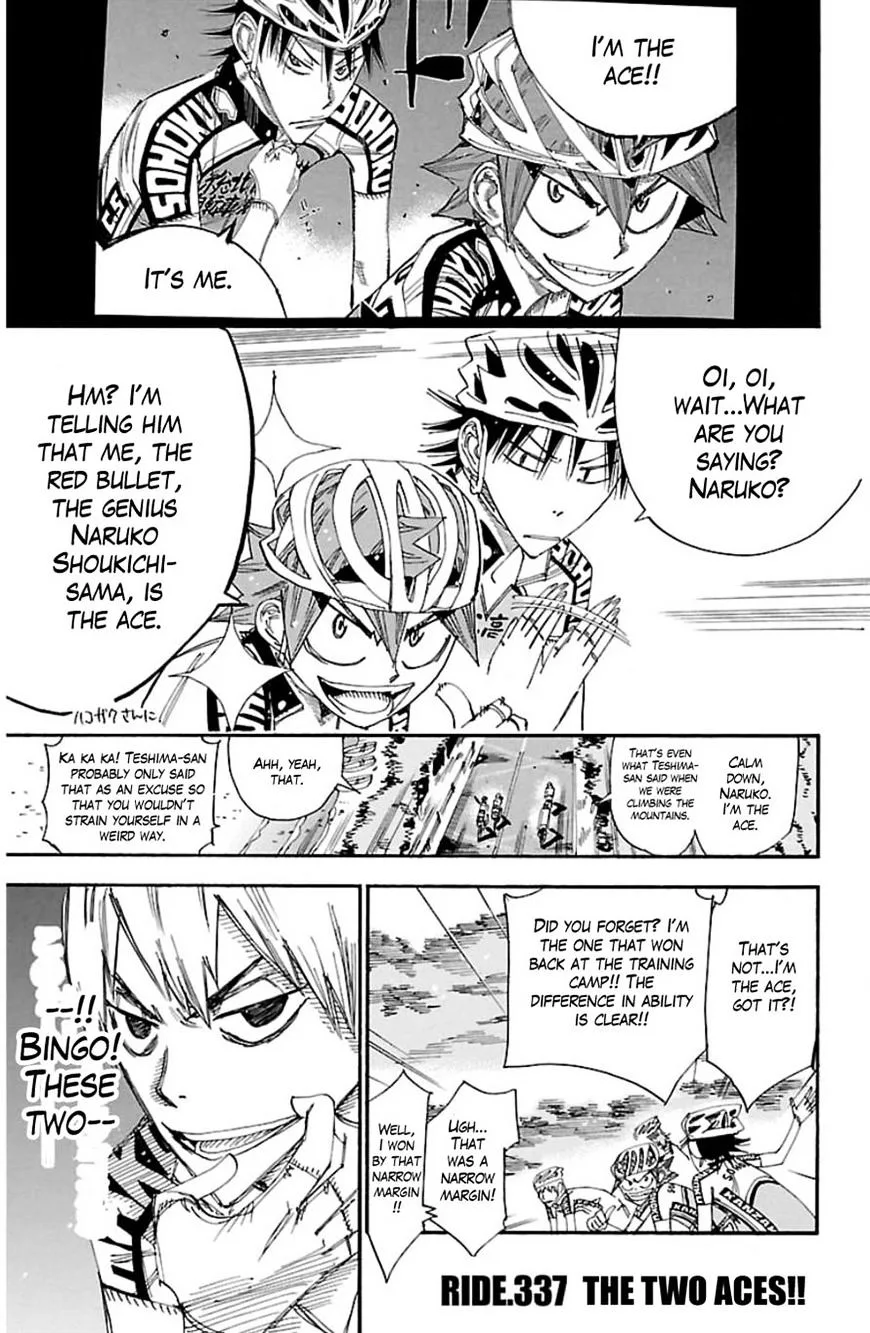 Yowamushi Pedal Chapter 337 page 1