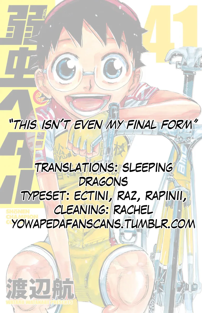 Yowamushi Pedal Chapter 347 page 18