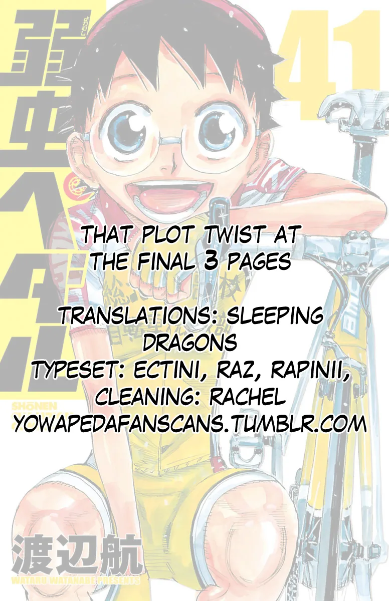 Yowamushi Pedal Chapter 349 page 22