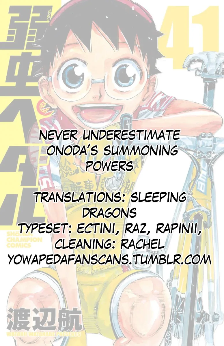 Yowamushi Pedal Chapter 351 page 18