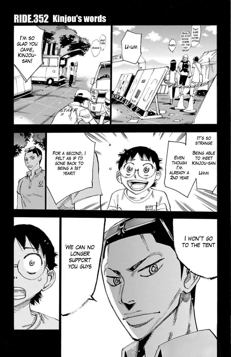 Yowamushi Pedal Chapter 352 page 1