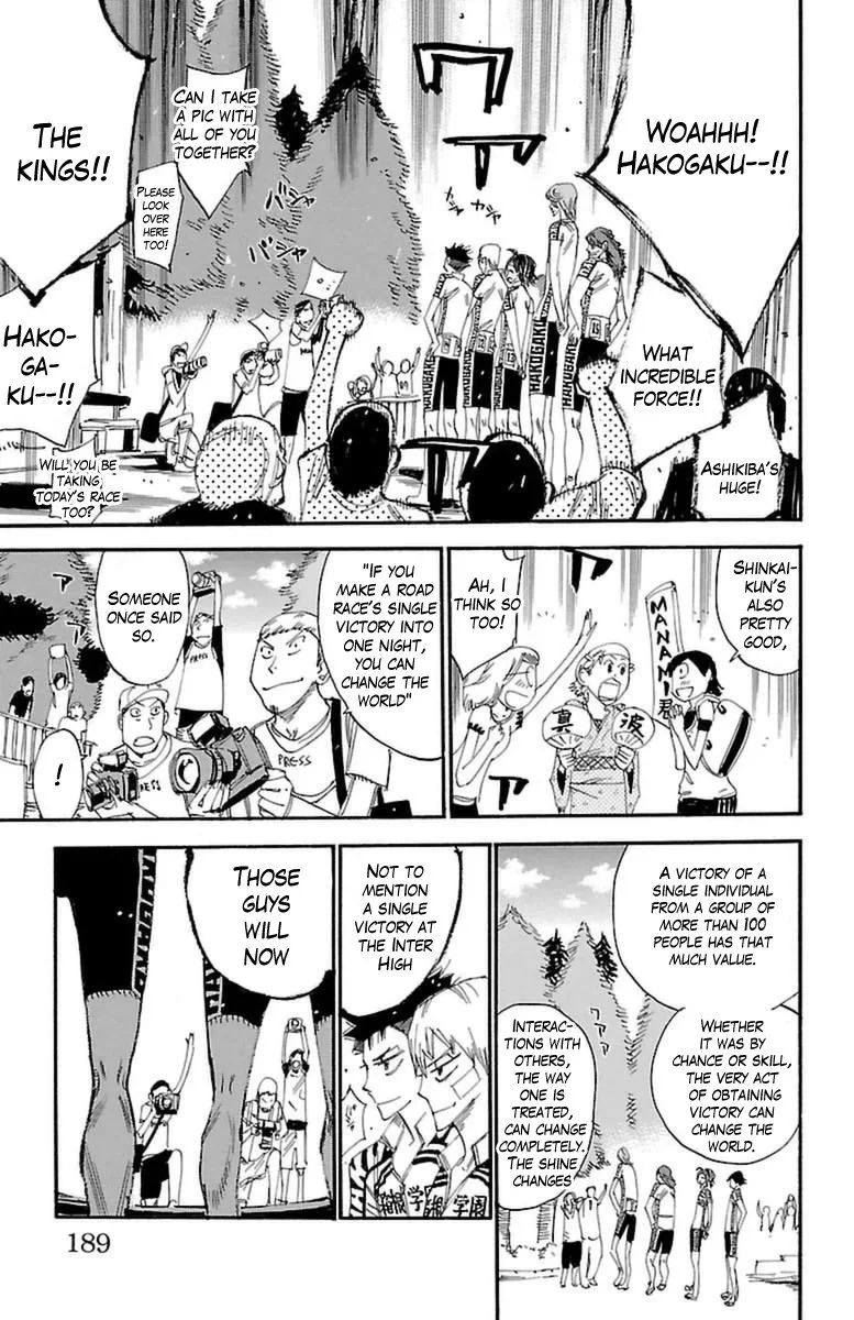 Yowamushi Pedal Chapter 355 page 13