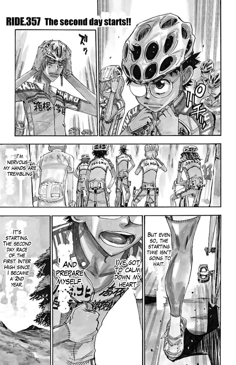 Yowamushi Pedal Chapter 357 page 1
