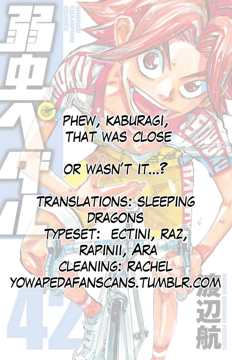 Yowamushi Pedal Chapter 358 page 15