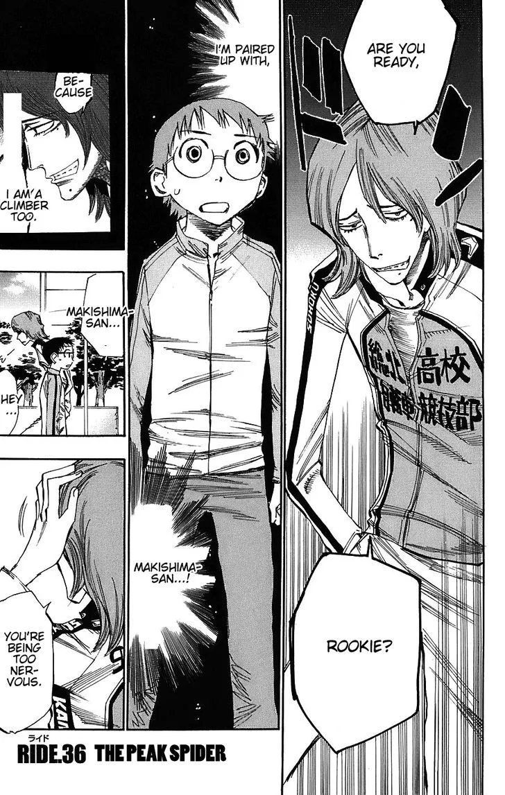 Yowamushi Pedal Chapter 36 page 1
