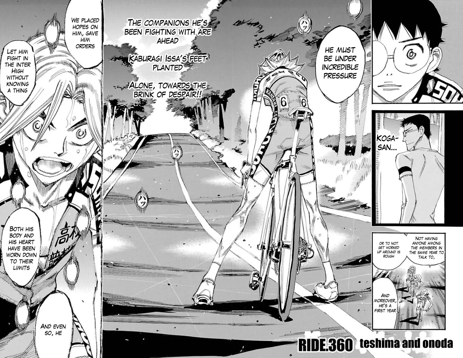 Yowamushi Pedal Chapter 360 page 4