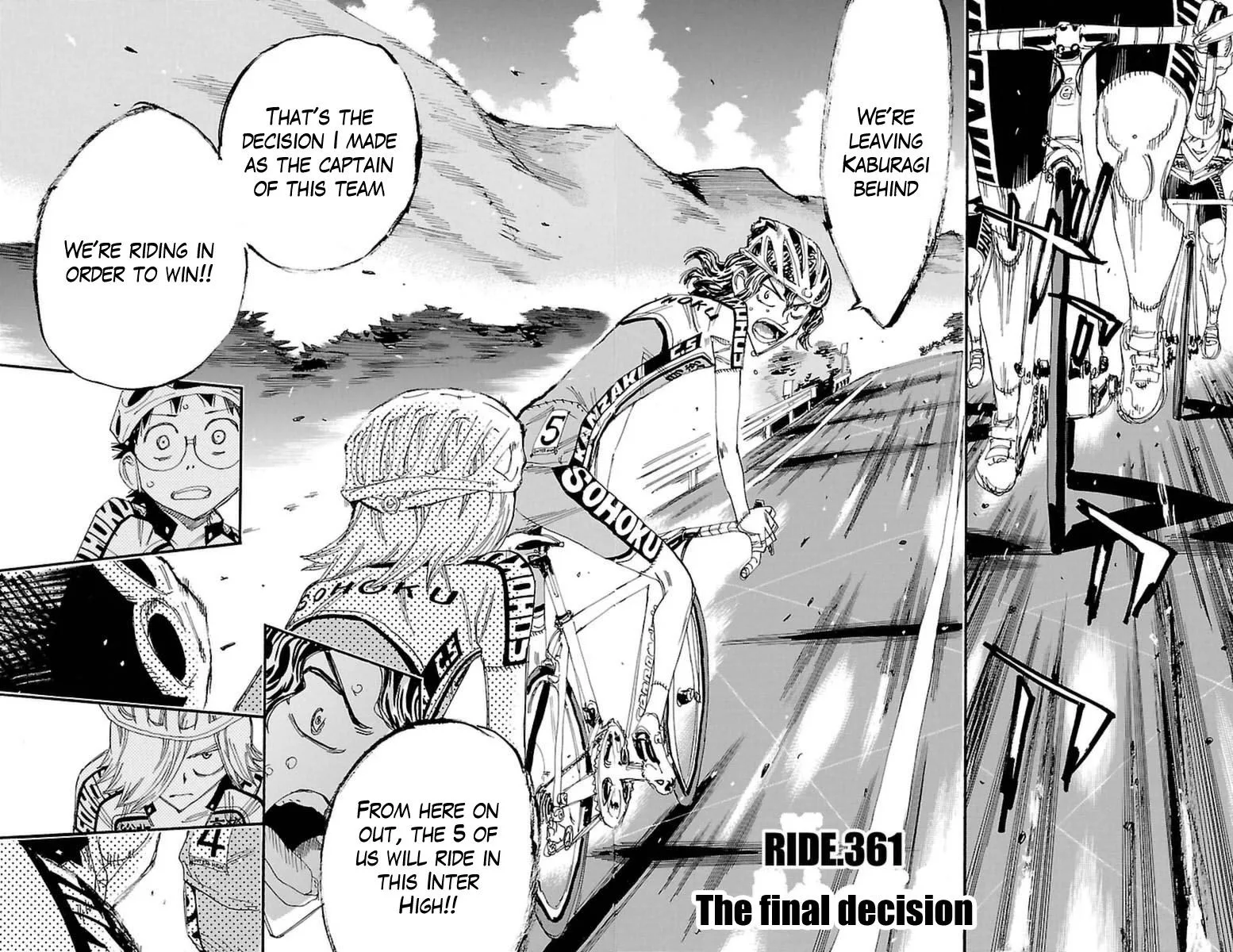 Yowamushi Pedal Chapter 361 page 2