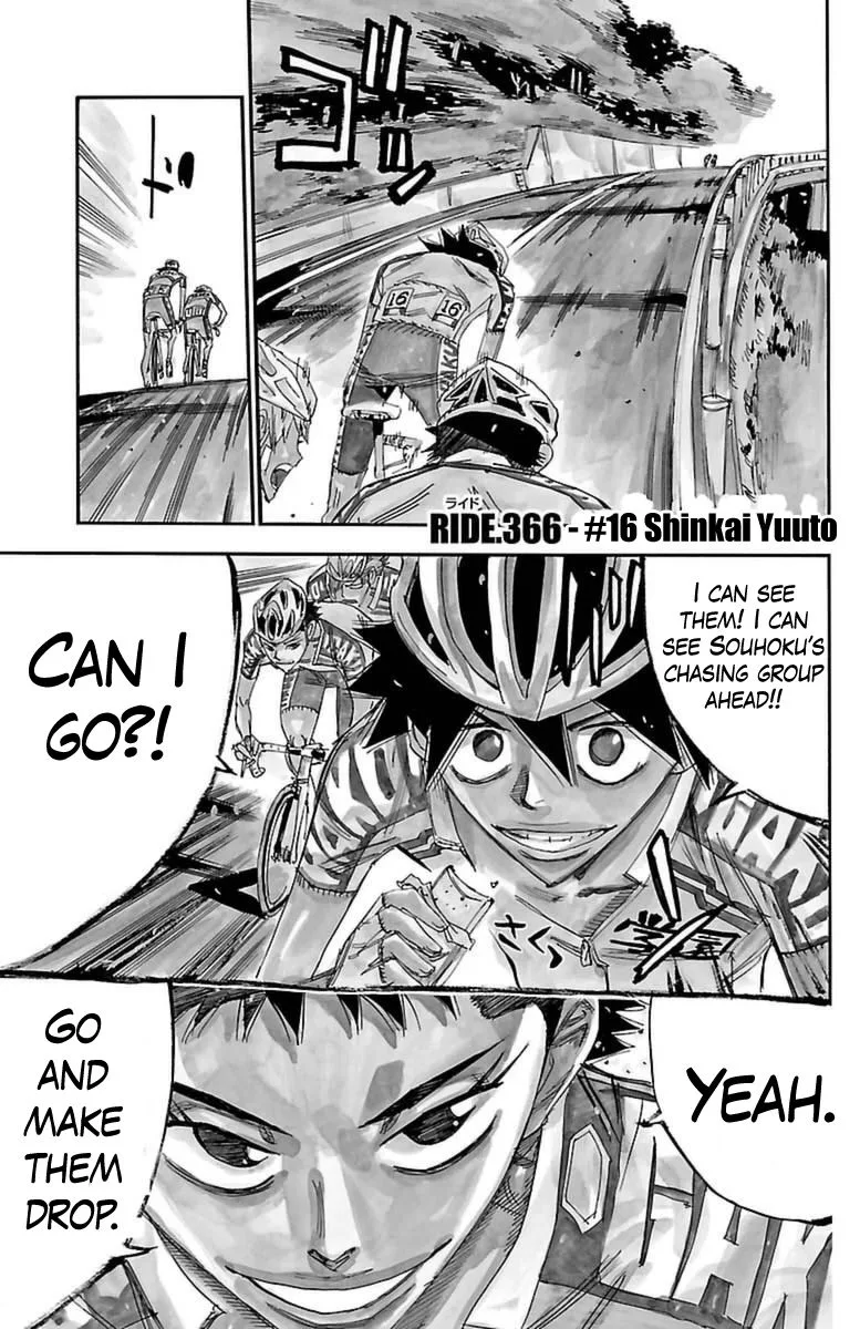Yowamushi Pedal Chapter 366 page 1