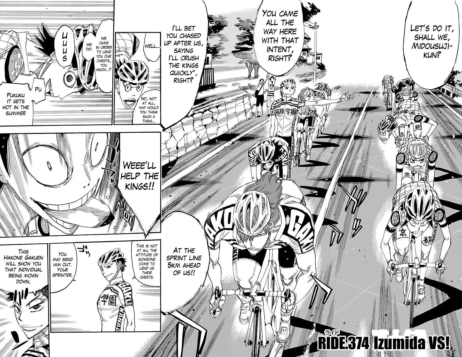 Yowamushi Pedal Chapter 374 page 2