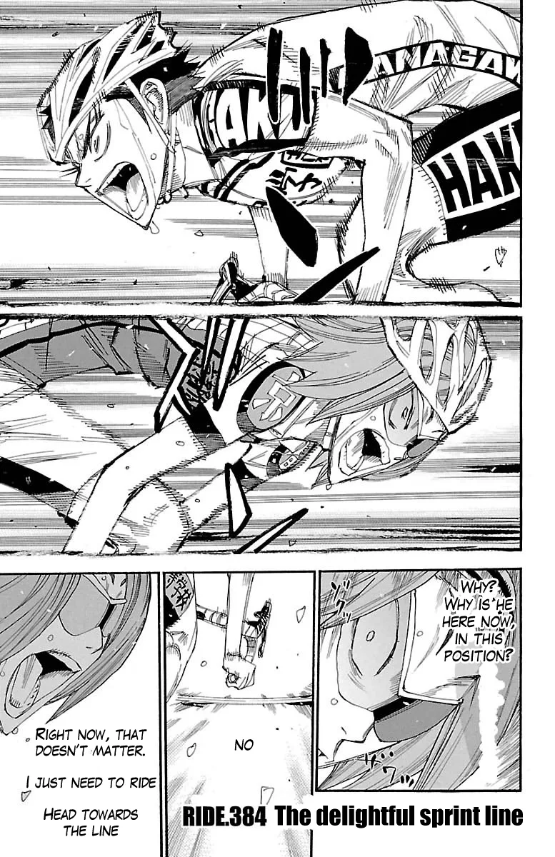 Yowamushi Pedal Chapter 384 page 1