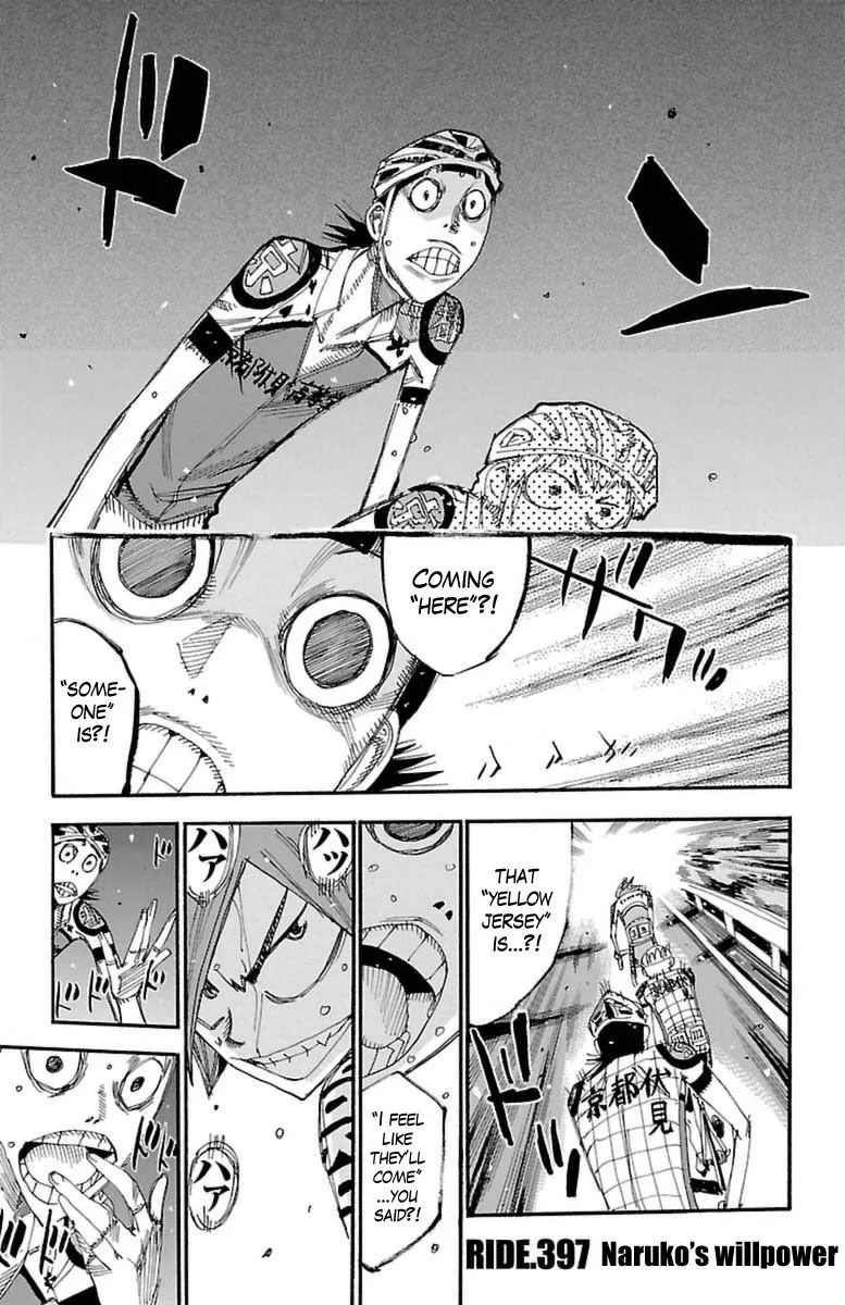 Yowamushi Pedal Chapter 397 page 1