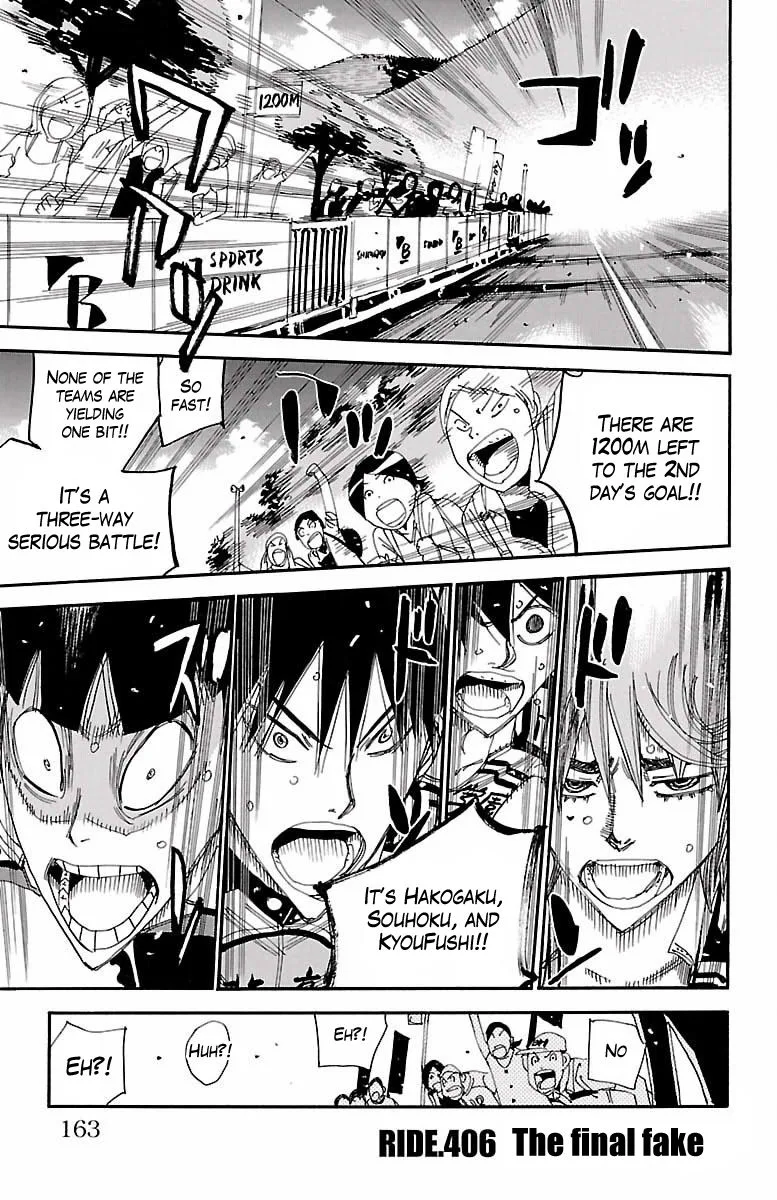 Yowamushi Pedal Chapter 406 page 1