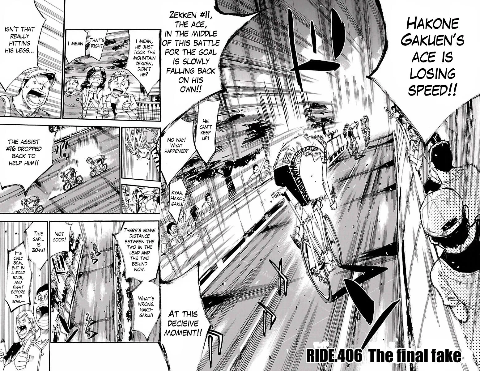 Yowamushi Pedal Chapter 406 page 4