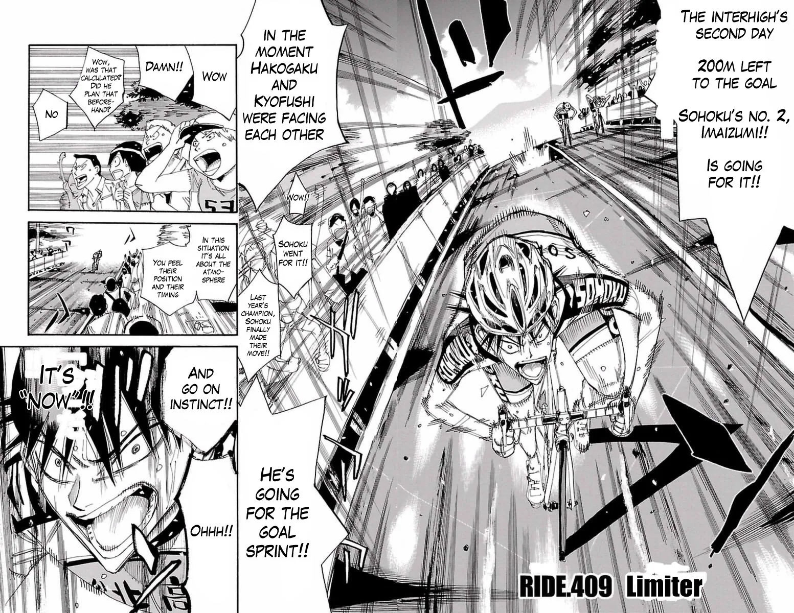 Yowamushi Pedal Chapter 409 page 2