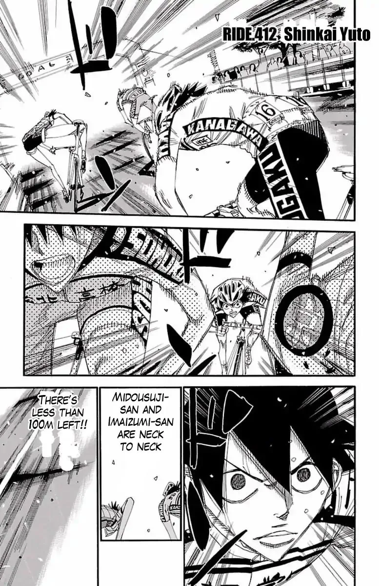 Yowamushi Pedal Chapter 412 page 1