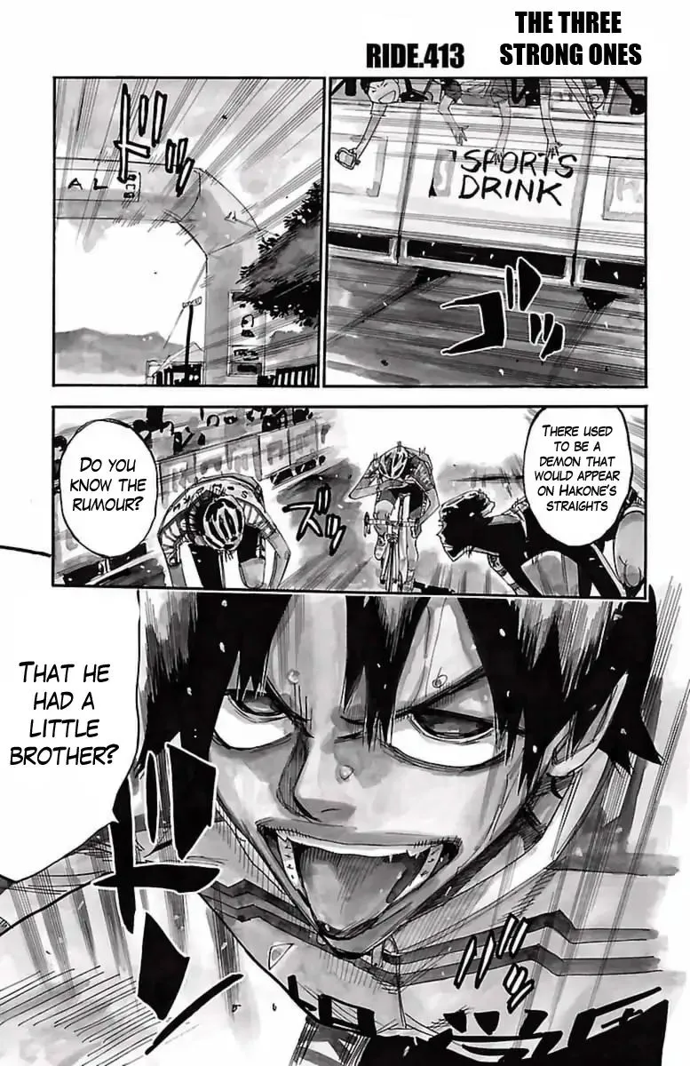 Yowamushi Pedal Chapter 413 page 1