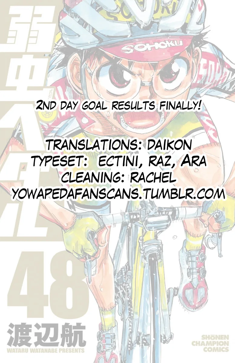 Yowamushi Pedal Chapter 414 page 18