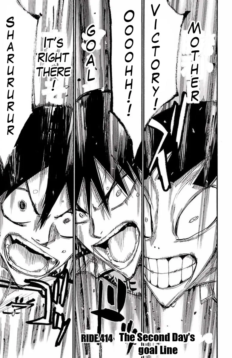 Yowamushi Pedal Chapter 414 page 1