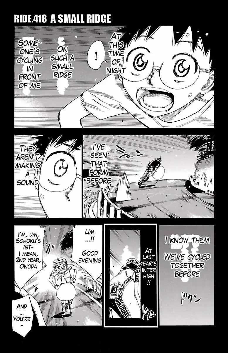 Yowamushi Pedal Chapter 418 page 1