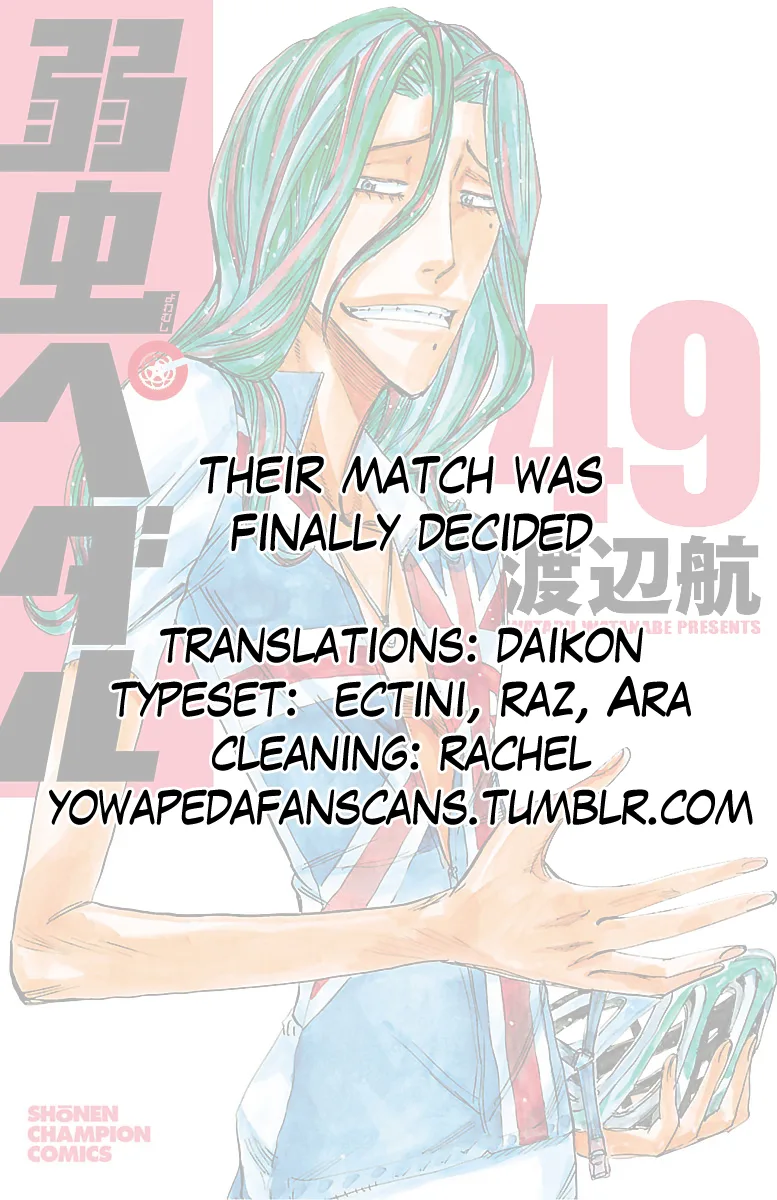 Yowamushi Pedal Chapter 420 page 23