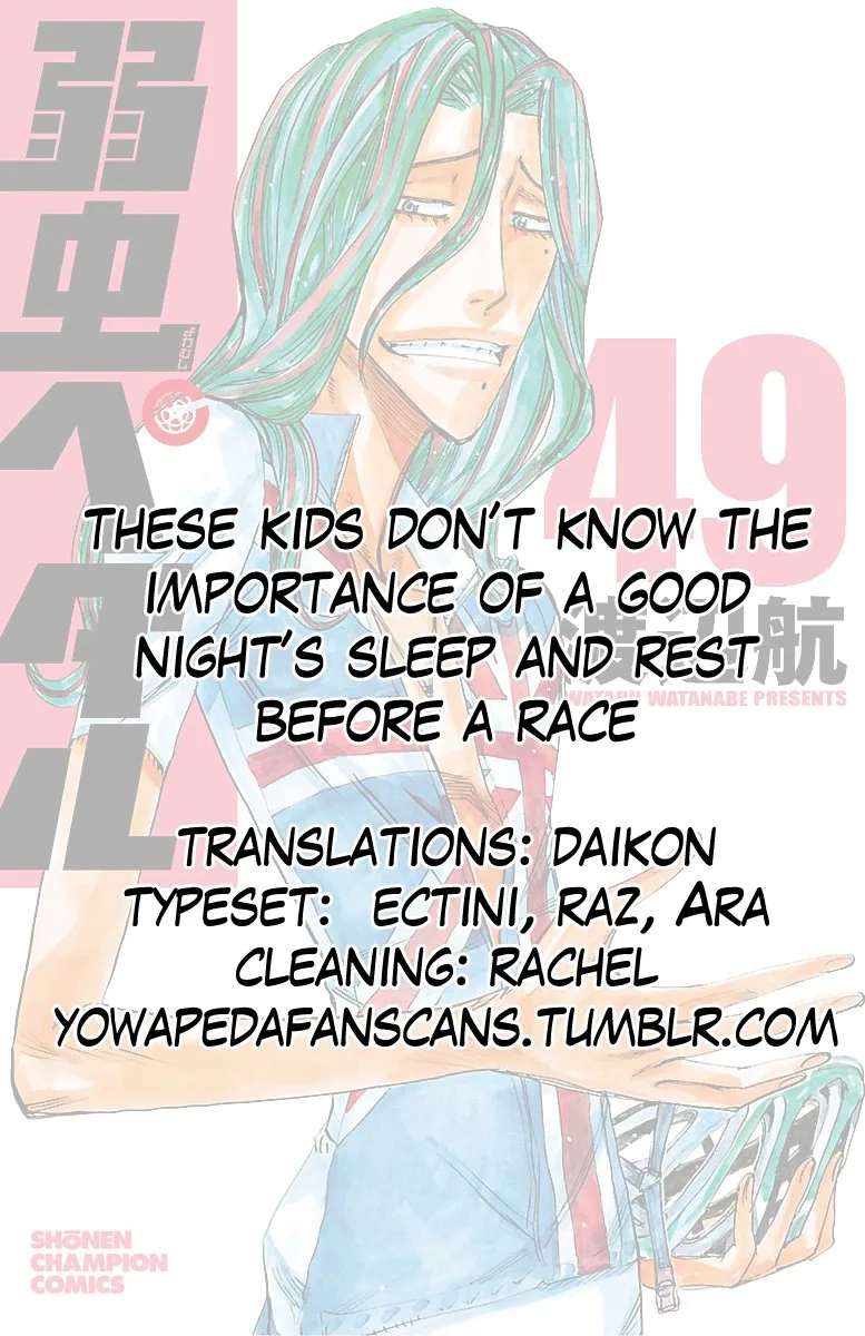 Yowamushi Pedal Chapter 421 page 19