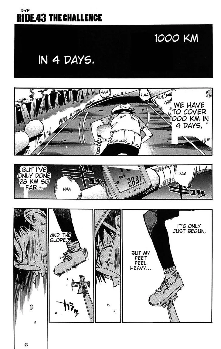 Yowamushi Pedal Chapter 43 page 1