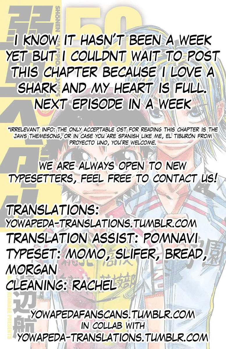 Yowamushi Pedal Chapter 430 page 18