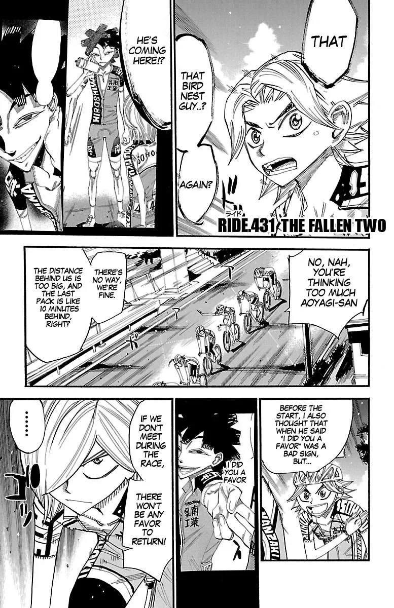 Yowamushi Pedal Chapter 431 page 1
