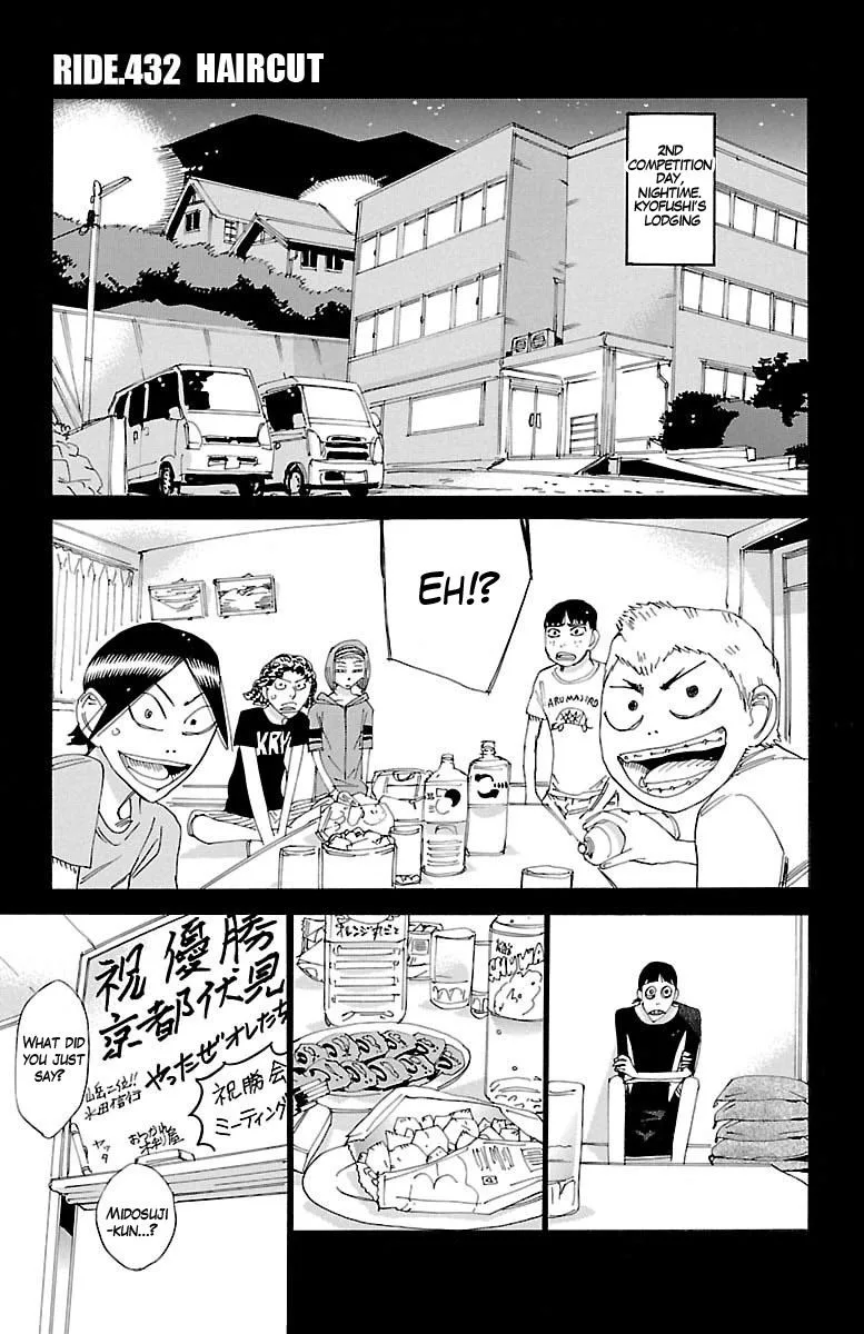 Yowamushi Pedal Chapter 432 page 1