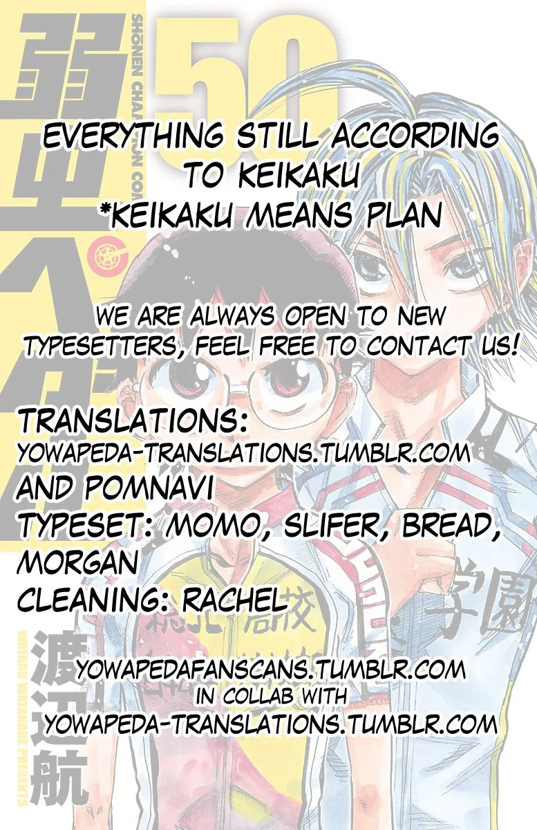 Yowamushi Pedal Chapter 433 page 18