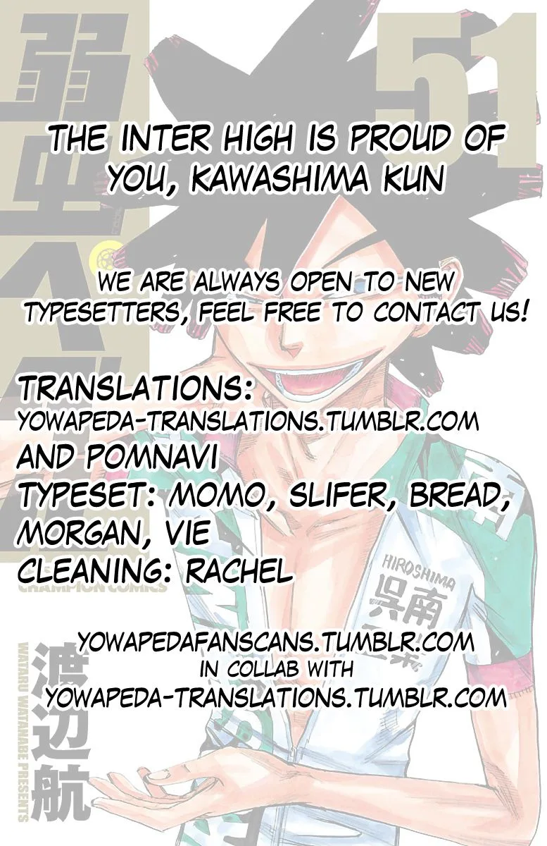 Yowamushi Pedal Chapter 437 page 18